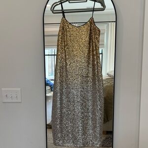 NWT J.Crew Midi Ombré Sequin Dress